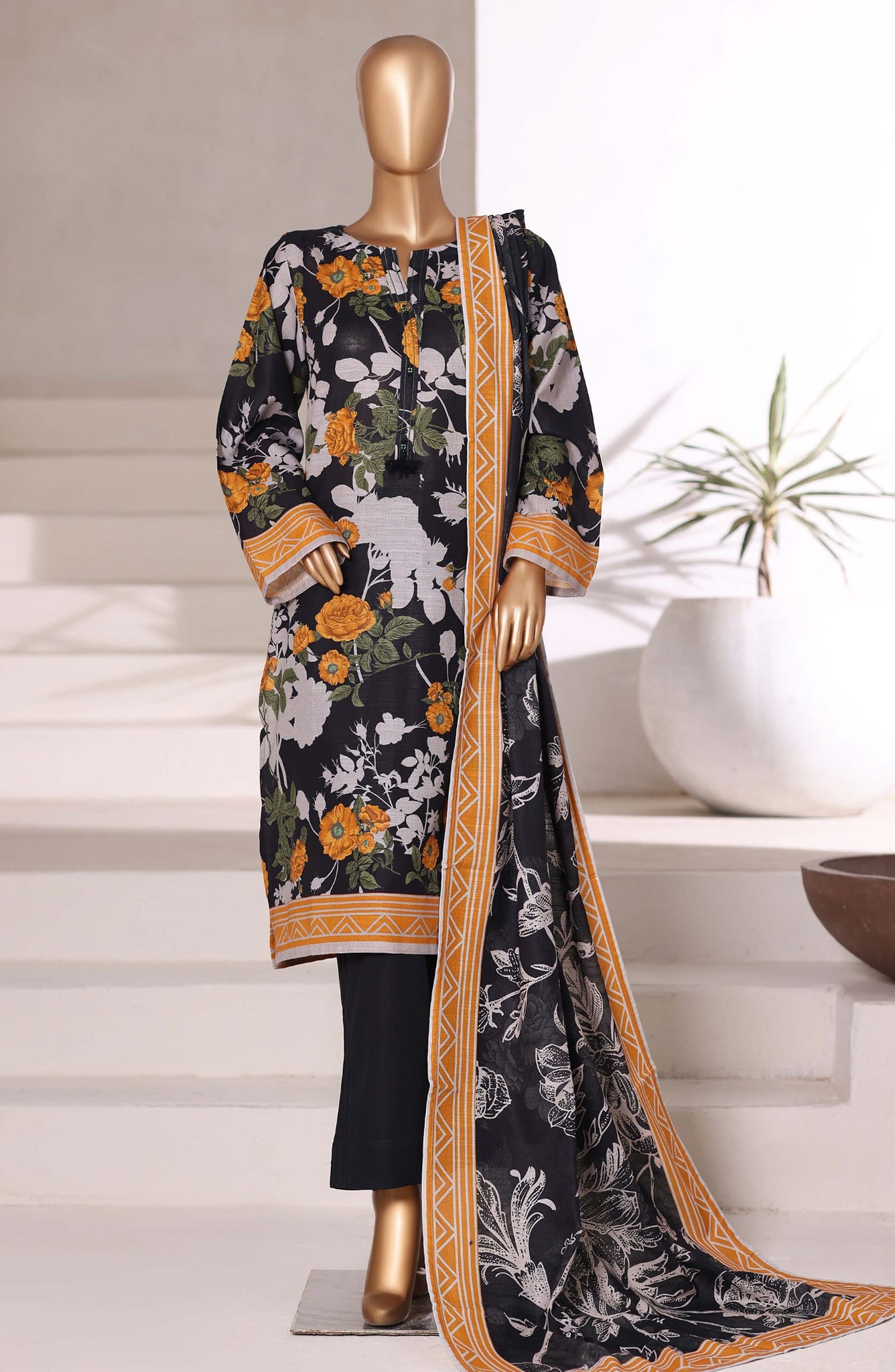 Sadabahar Printed Khadder 3PCS Stitched Vol—2 Collection 2025 D-10