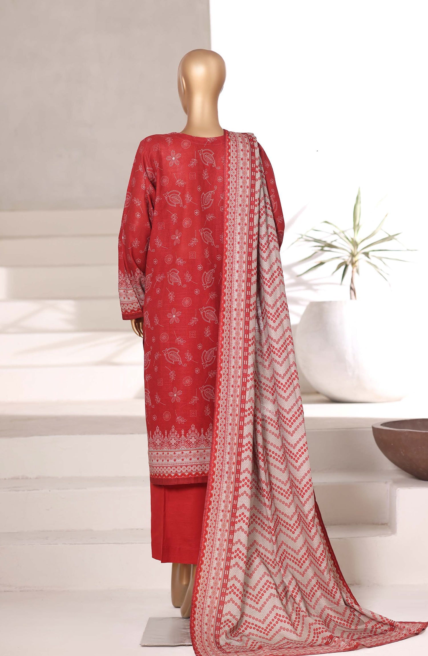 Sadabahar Printed Khadder 3PCS Stitched Vol—2 Collection 2025 D-11