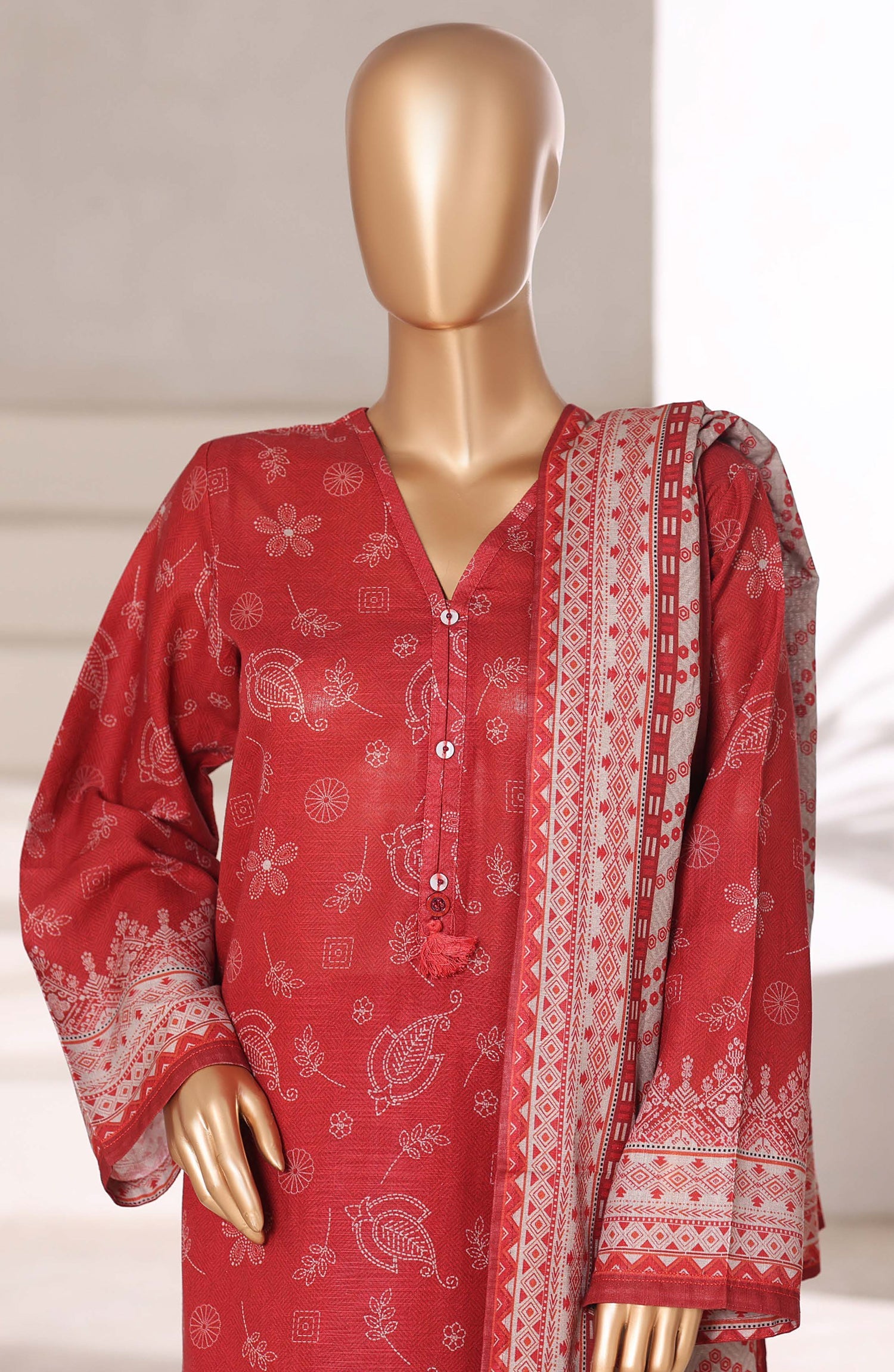Sadabahar Printed Khadder 3PCS Stitched Vol—2 Collection 2025 D-11