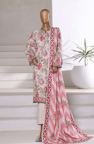 Sadabahar Printed Khadder 3pcs Stitched Vol-1 Collection 2025 D-02
