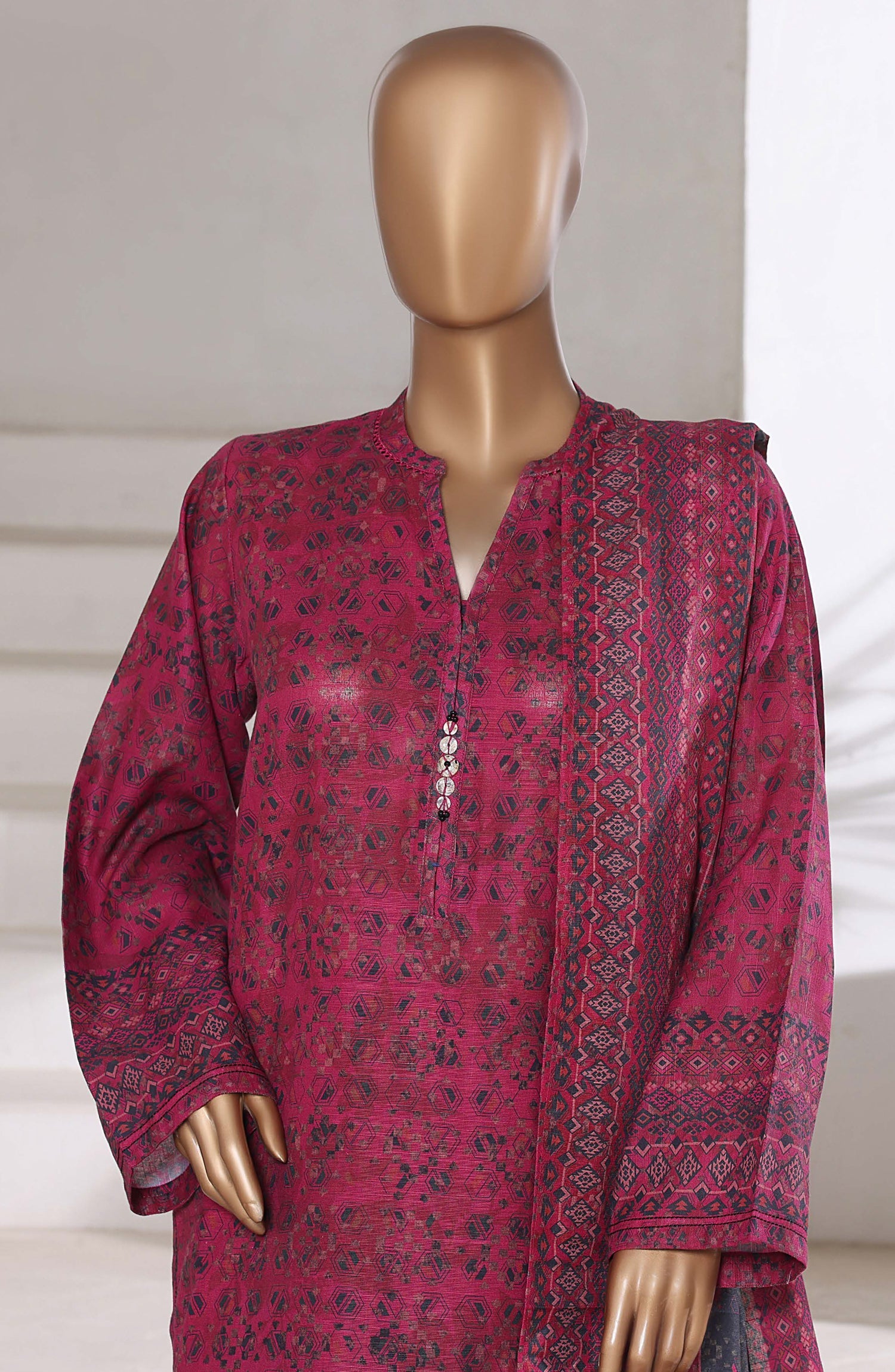 Sadabahar Printed Khadder 3pcs Stitched Vol-1 Collection 2025 D-03