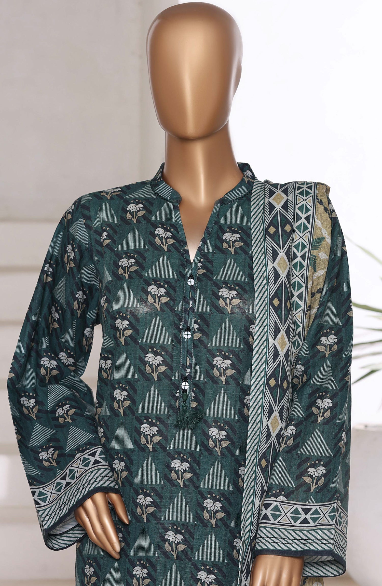 Sadabahar Printed Khadder 3pcs Stitched Vol-1 Collection 2025 D-04