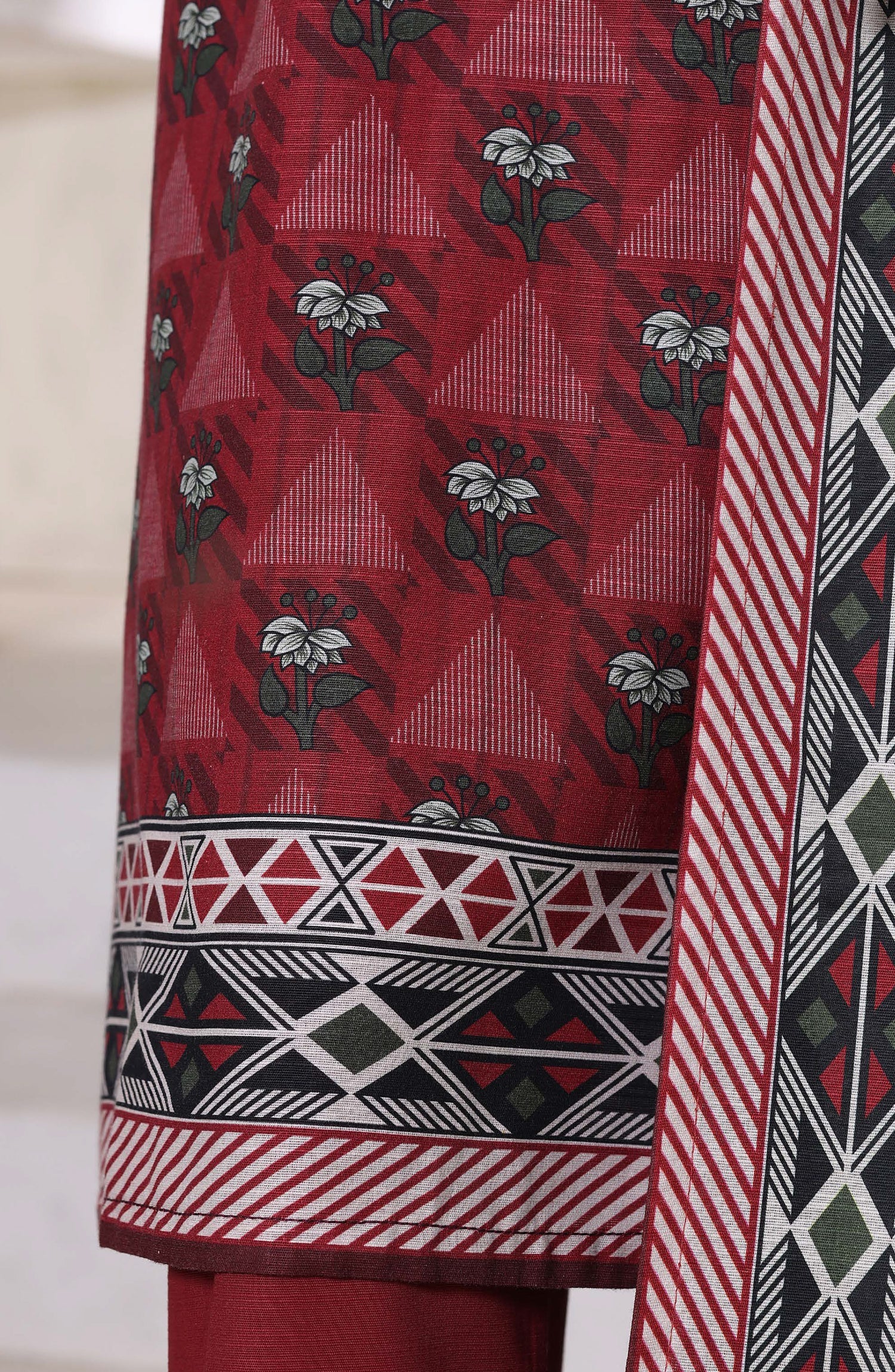 Sadabahar Printed Khadder 3pcs Stitched Vol-1 Collection 2025 D-05