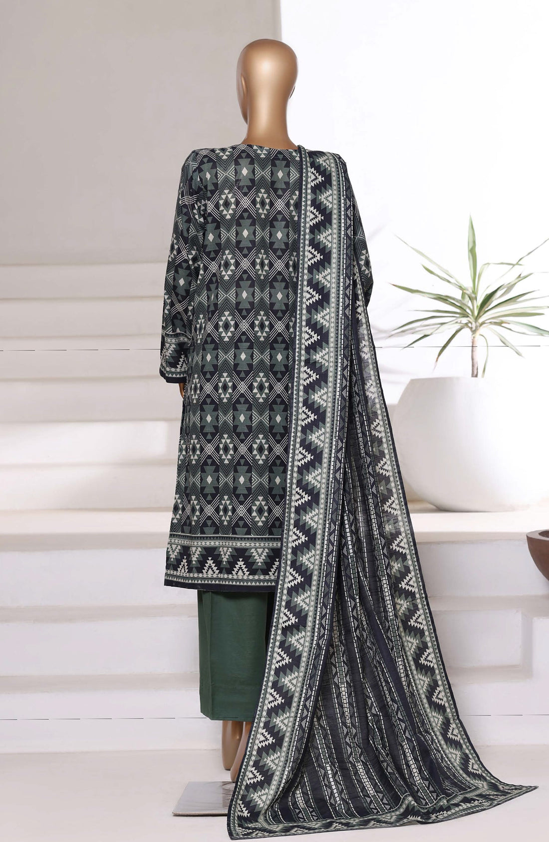 Sadabahar Printed Khadder 3pcs Stitched Vol-1 Collection 2025 D-07