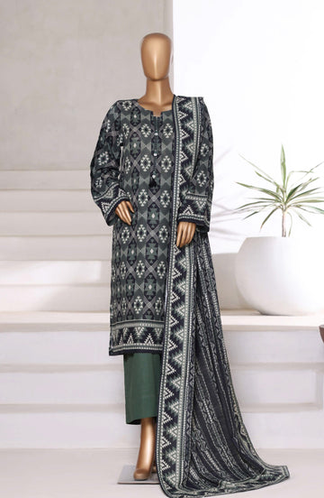 Sadabahar Printed Khadder 3pcs Stitched Vol-1 Collection 2025 D-07
