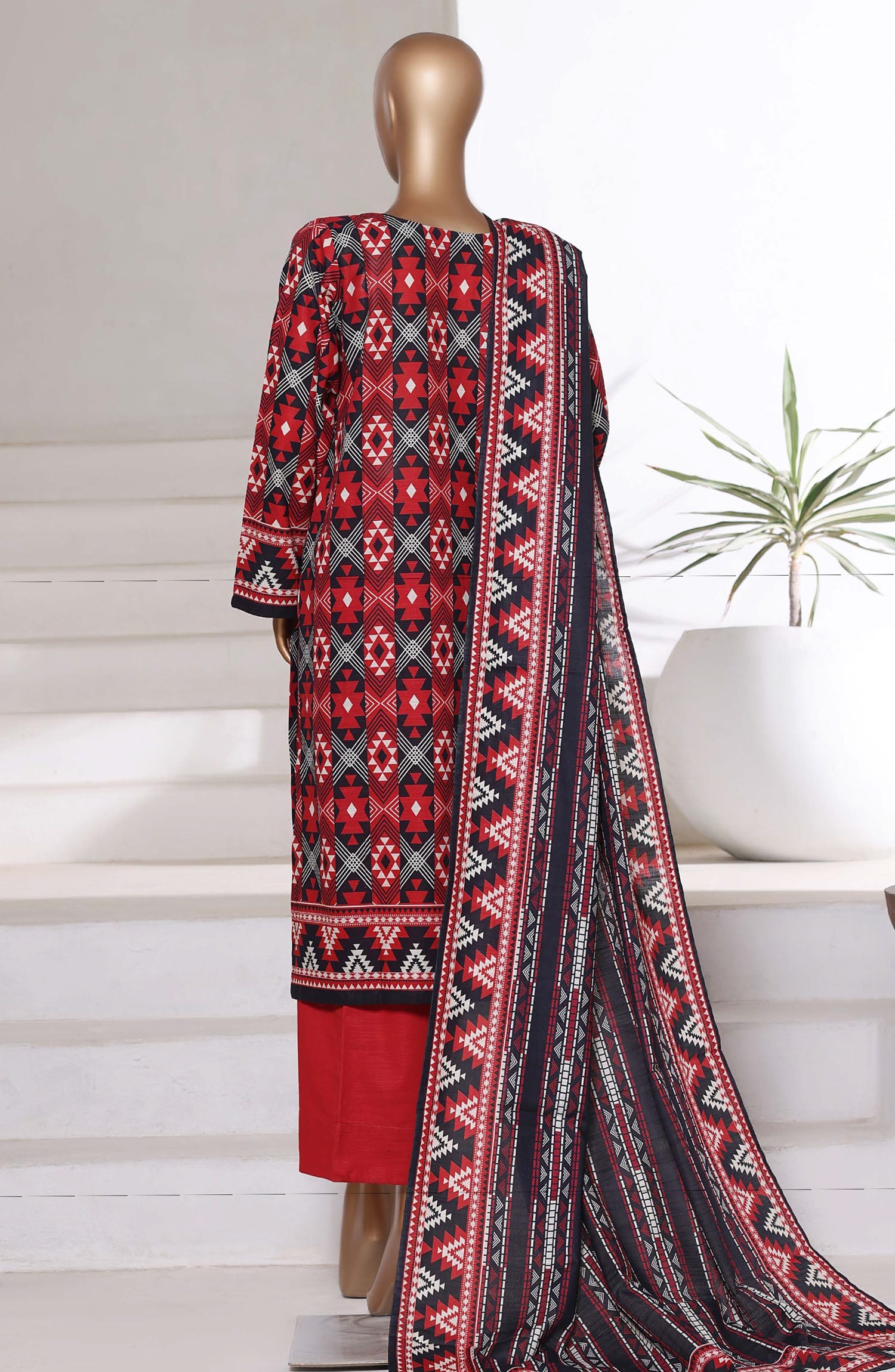 Sadabahar Printed Khadder 3pcs Stitched Vol-1 Collection 2025 D-08