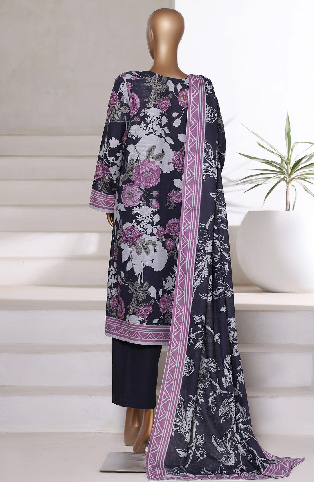 Sadabahar Printed Khadder 3pcs Stitched Vol-1 Collection 2025 D-09