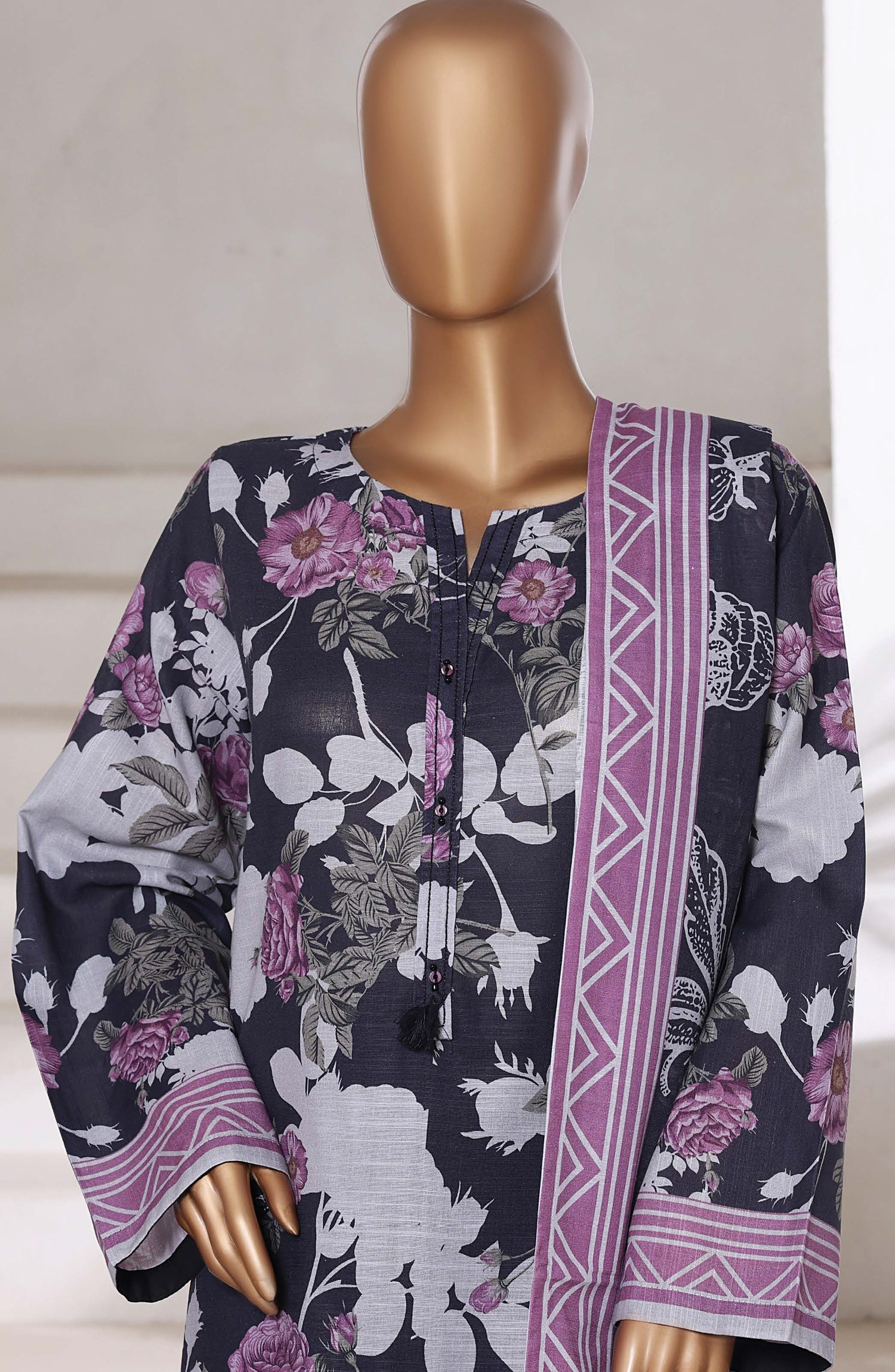 Sadabahar Printed Khadder 3pcs Stitched Vol-1 Collection 2025 D-09