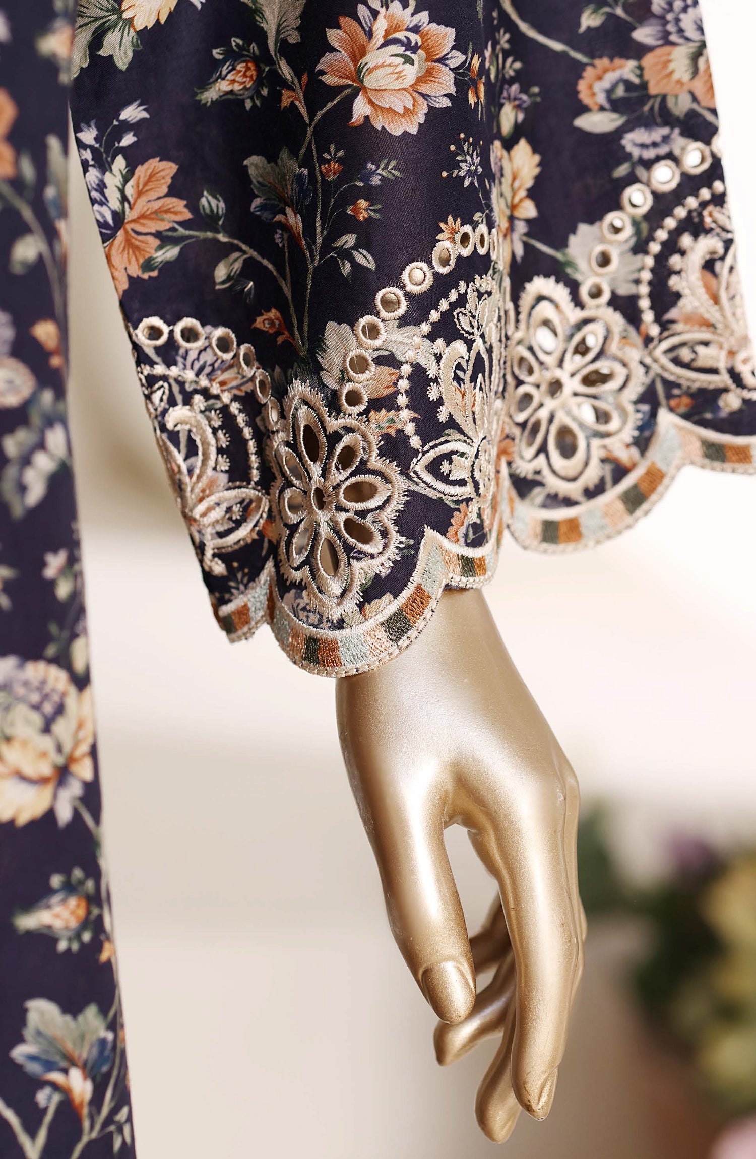 Sadabahar Luxury Lawn Festive Regal Festive Eid Edition Heavy Embroidered With Chiffon Embroidery Dupatta 3Piece stitched Ready to Wear Collection 2026 D-01