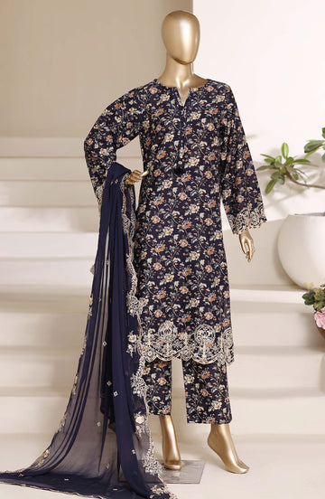 Sadabahar Luxury Lawn Festive Regal Festive Eid Edition Heavy Embroidered With Chiffon Embroidery Dupatta 3Piece stitched Ready to Wear Collection 2026 D-01