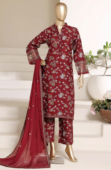 Sadabahar Luxury Lawn Festive Regal Festive Eid Edition Heavy Embroidered With Chiffon Embroidery Dupatta 3Piece stitched Ready to Wear Collection 2026 D-02