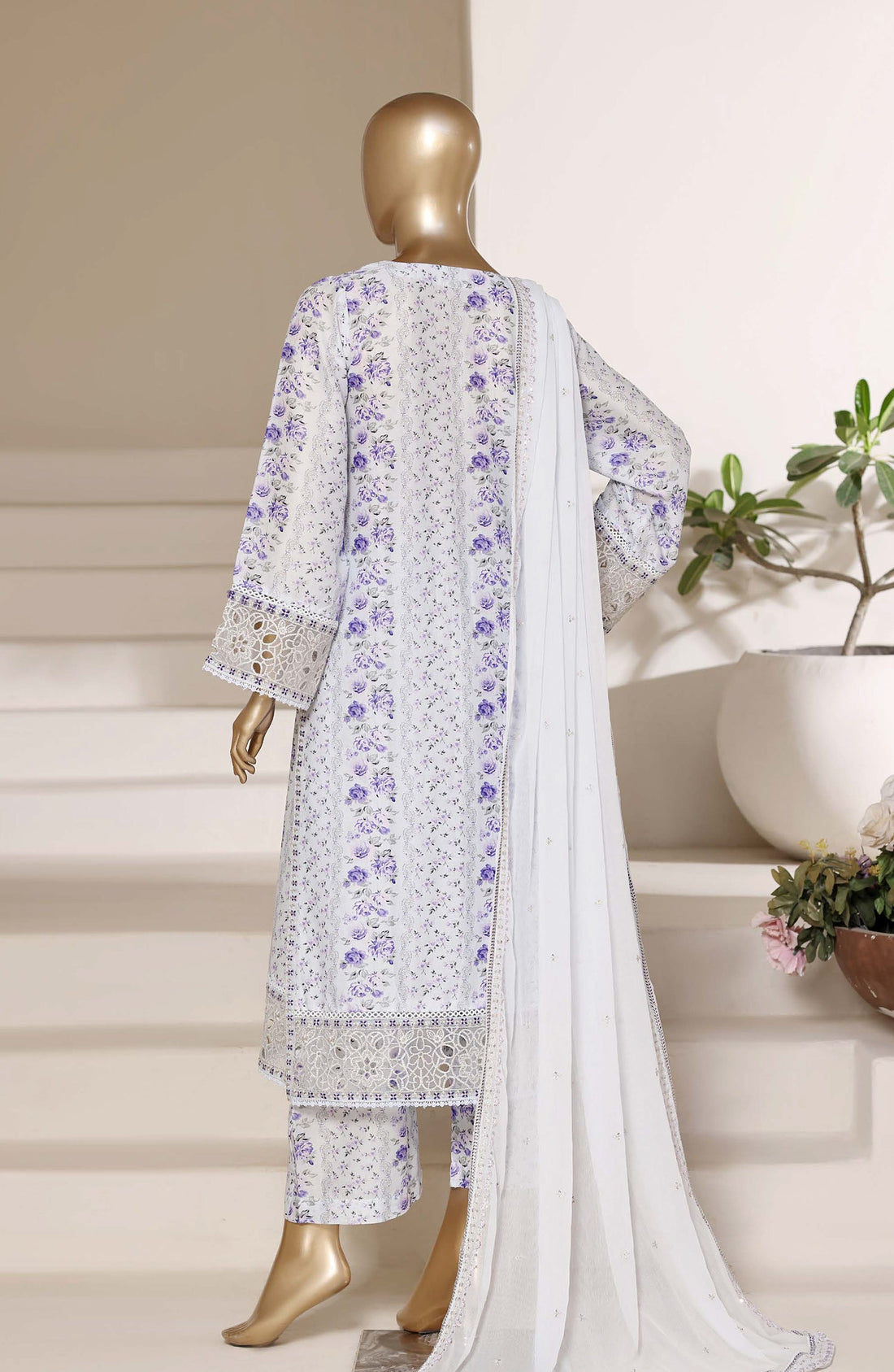 Sadabahar Luxury Lawn Festive Regal Festive Eid Edition Heavy Embroidered With Chiffon Embroidery Dupatta 3Piece stitched Ready to Wear Collection 2026 D-03