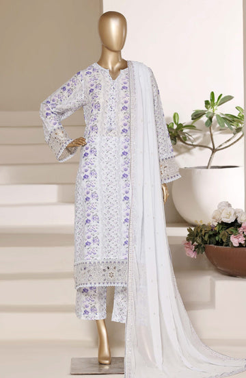 Sadabahar Luxury Lawn Festive Regal Festive Eid Edition Heavy Embroidered With Chiffon Embroidery Dupatta 3Piece stitched Ready to Wear Collection 2026 D-03