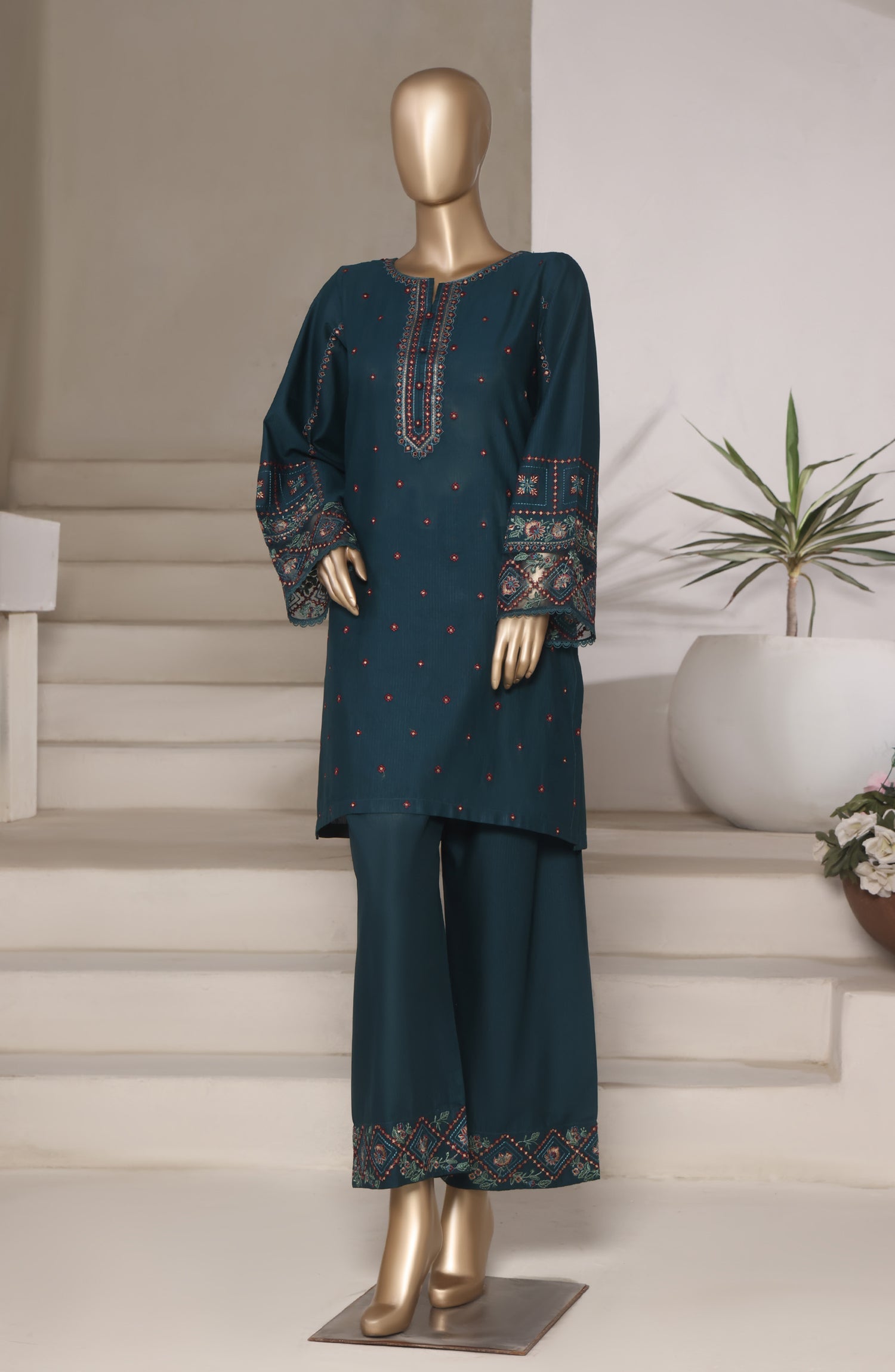 SADABAHAR Vybe Embroidered set 2PlECE STITCHED COLLECTION 2025 D-01