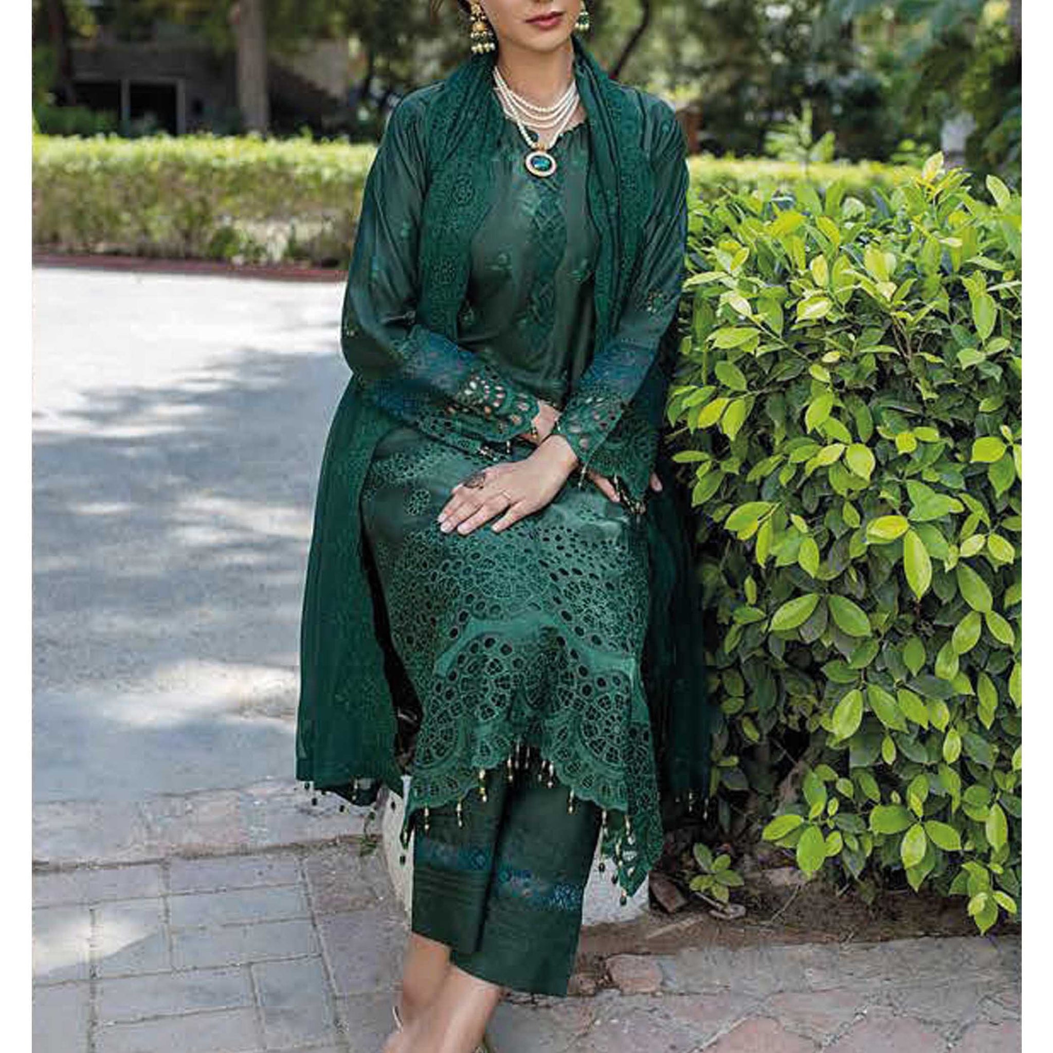 Dr. Haris By KAMILA BIG BORING LUXURY CHIKANKARI Collection'25 D-06