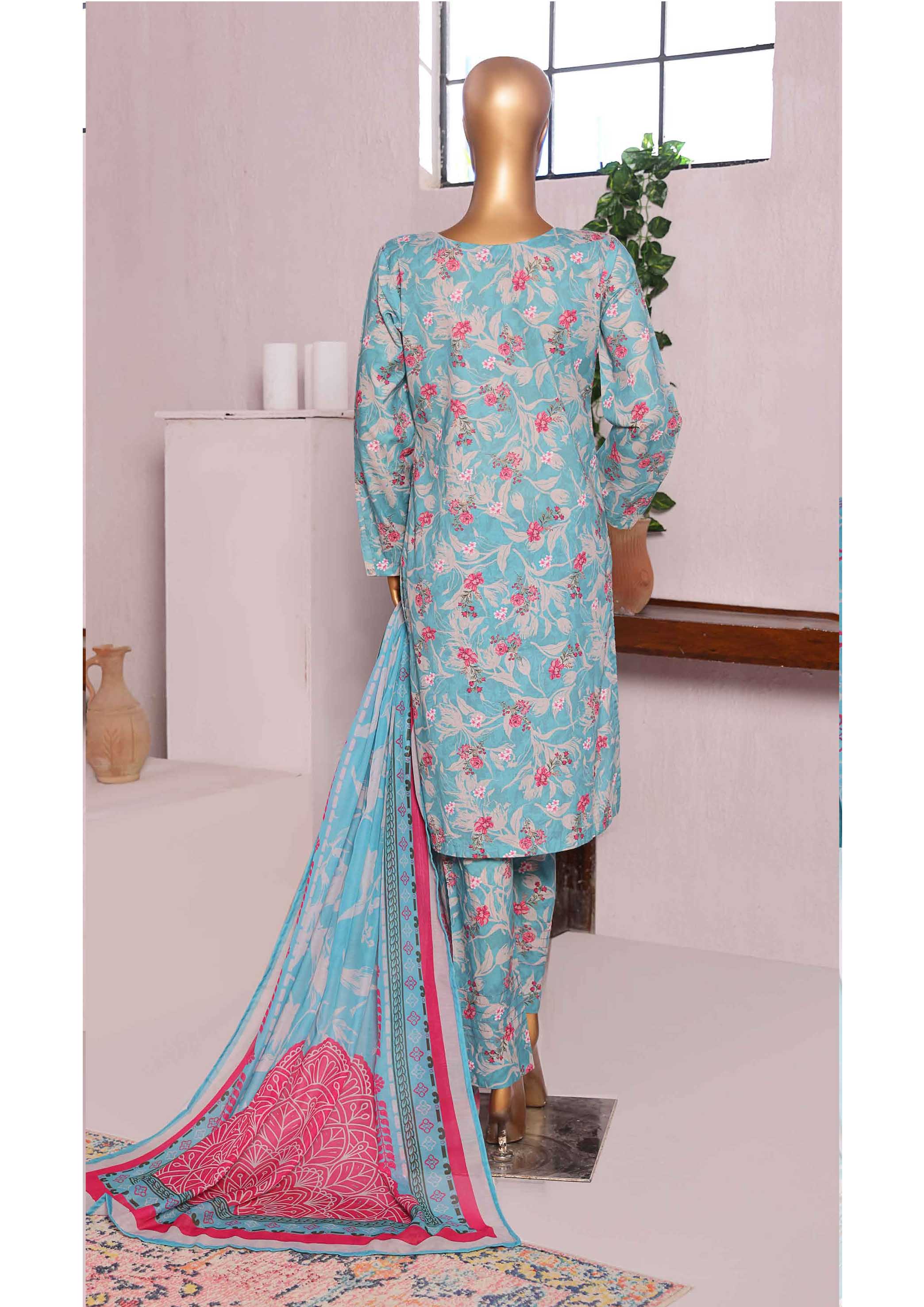 Sumi Textile Ready to Wear INTERMIX Cambric Printed 3PC Collection 2025 D-01