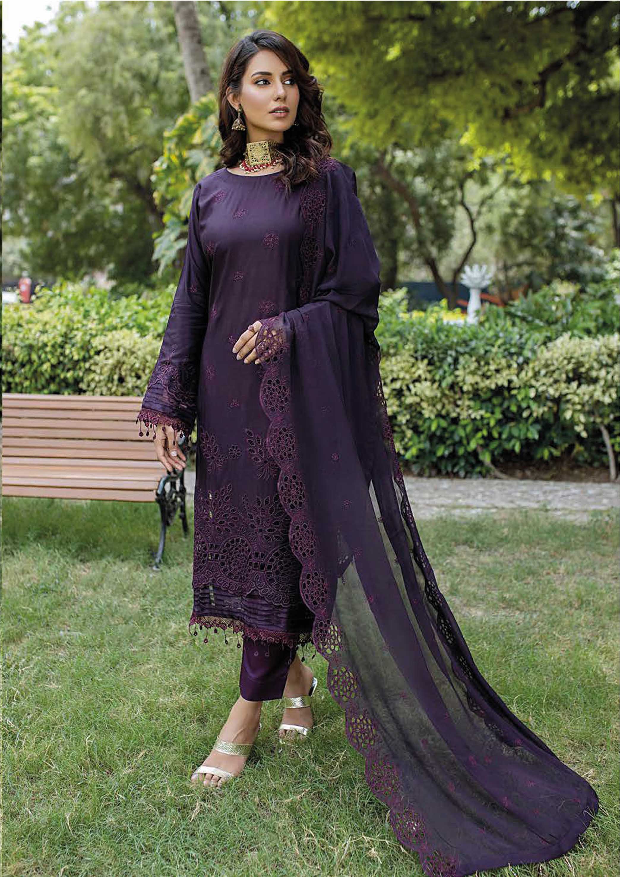 Dr. Haris By KAMILA BIG BORING LUXURY CHIKANKARI Collection'25 D-08