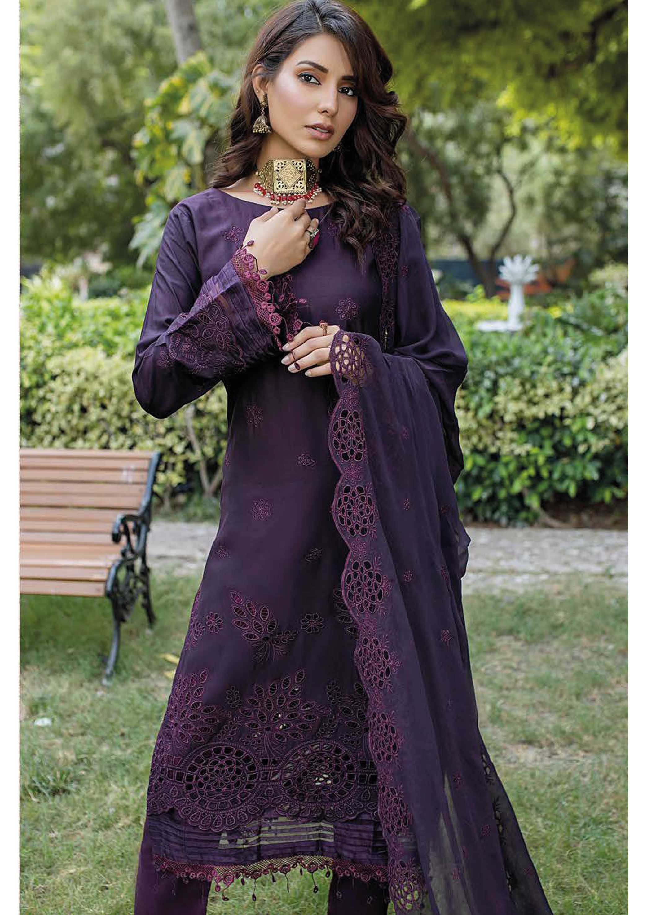 Dr. Haris By KAMILA BIG BORING LUXURY CHIKANKARI Collection'25 D-08