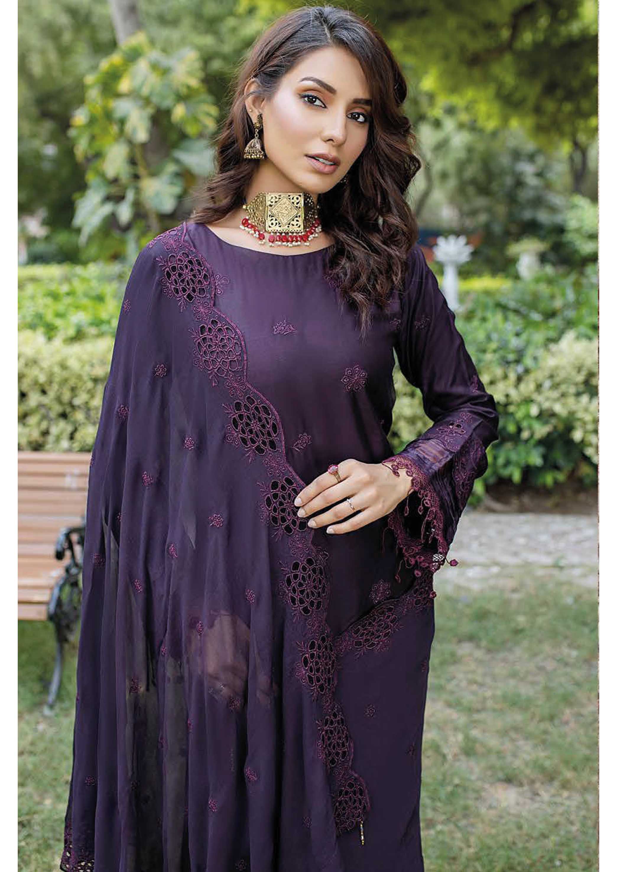 Dr. Haris By KAMILA BIG BORING LUXURY CHIKANKARI Collection'25 D-08