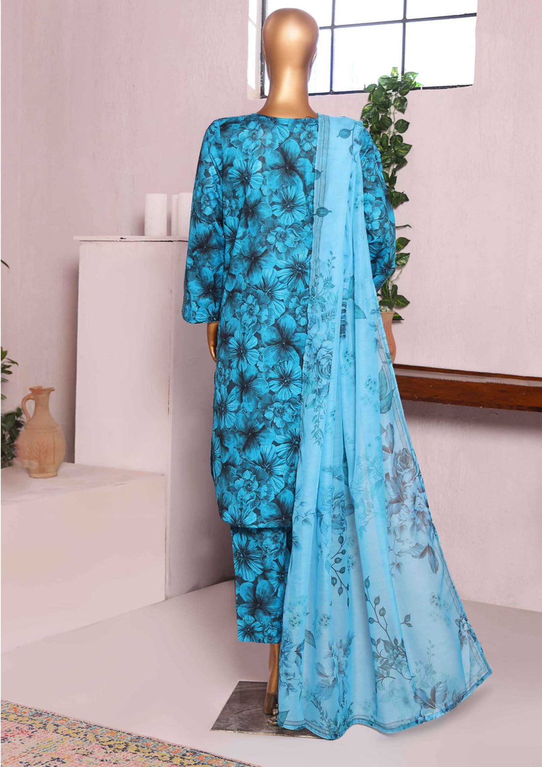 Sumi Textile Ready to Wear INTERMIX Cambric Printed 3PC Collection 2025 D-02