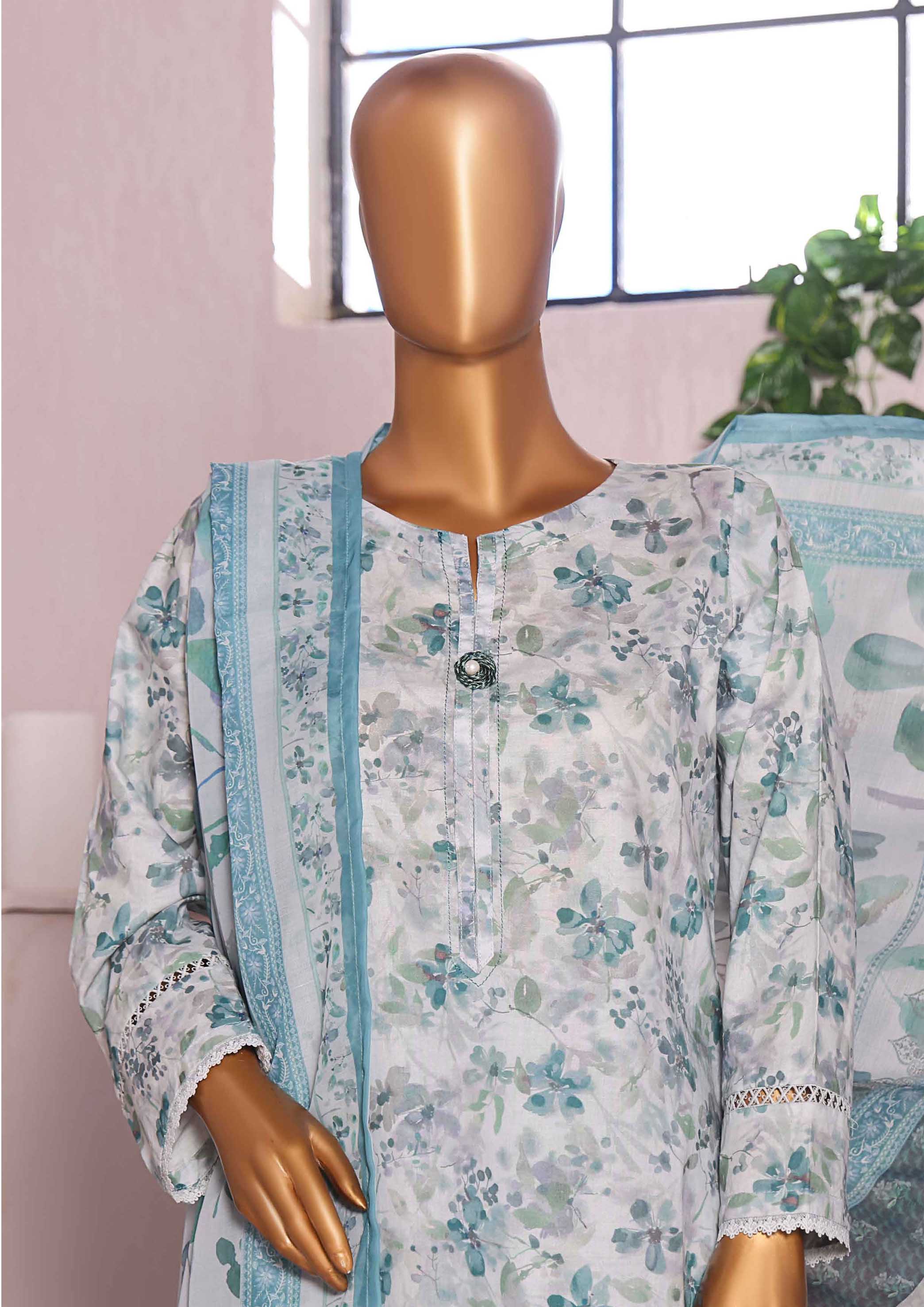 Sumi Textile Ready to Wear INTERMIX Cambric Printed 3PC Collection 2025 D-03