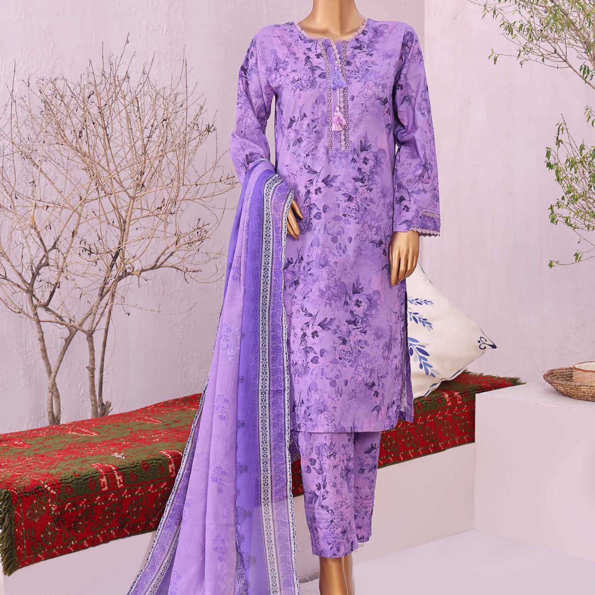 Sumi Textile Ready to Wear INTERMIX Cambric Printed 3PC Collection 2025 D-04