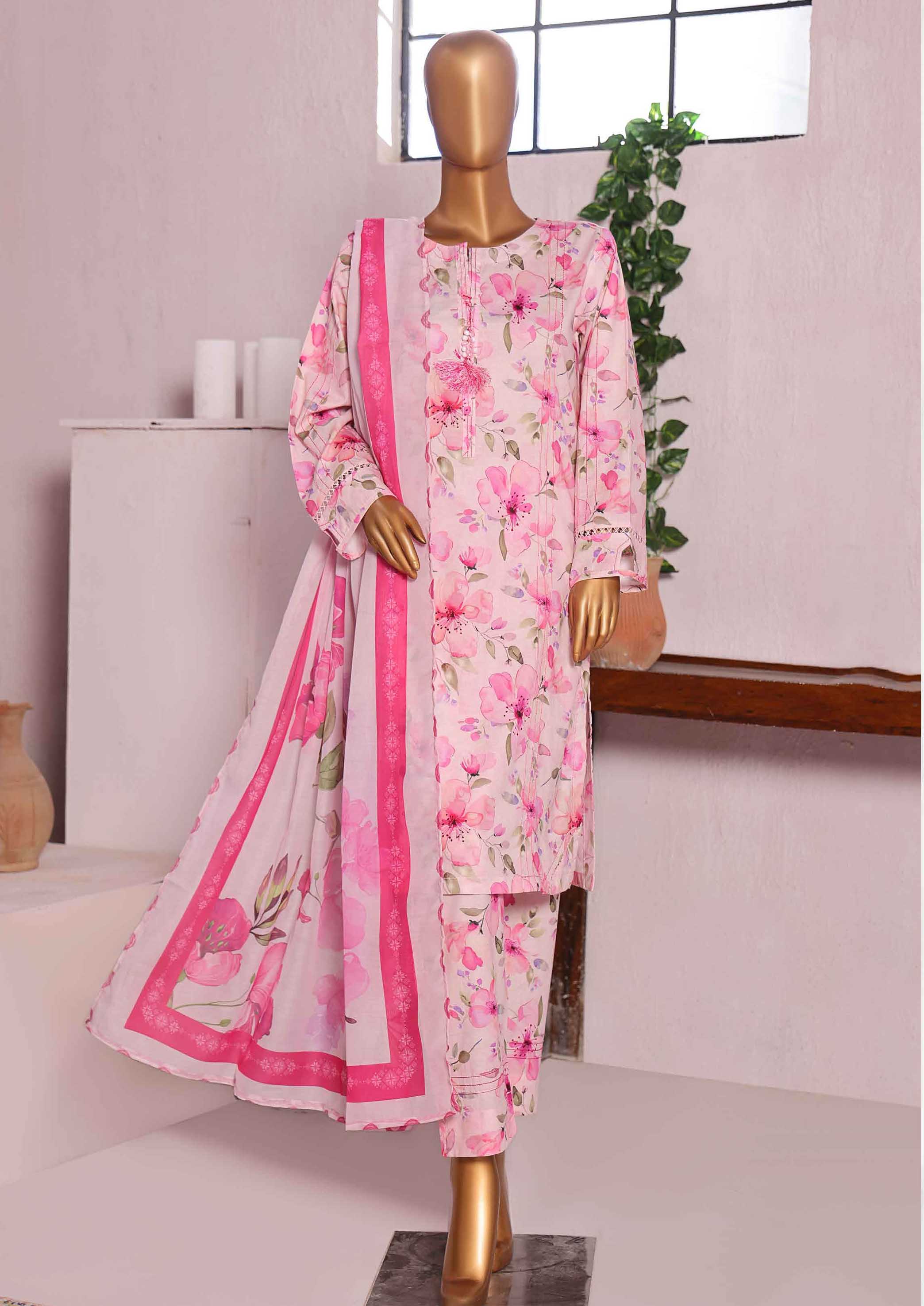 Sumi Textile Ready to Wear INTERMIX Cambric Printed 3PC Collection 2025 D-05