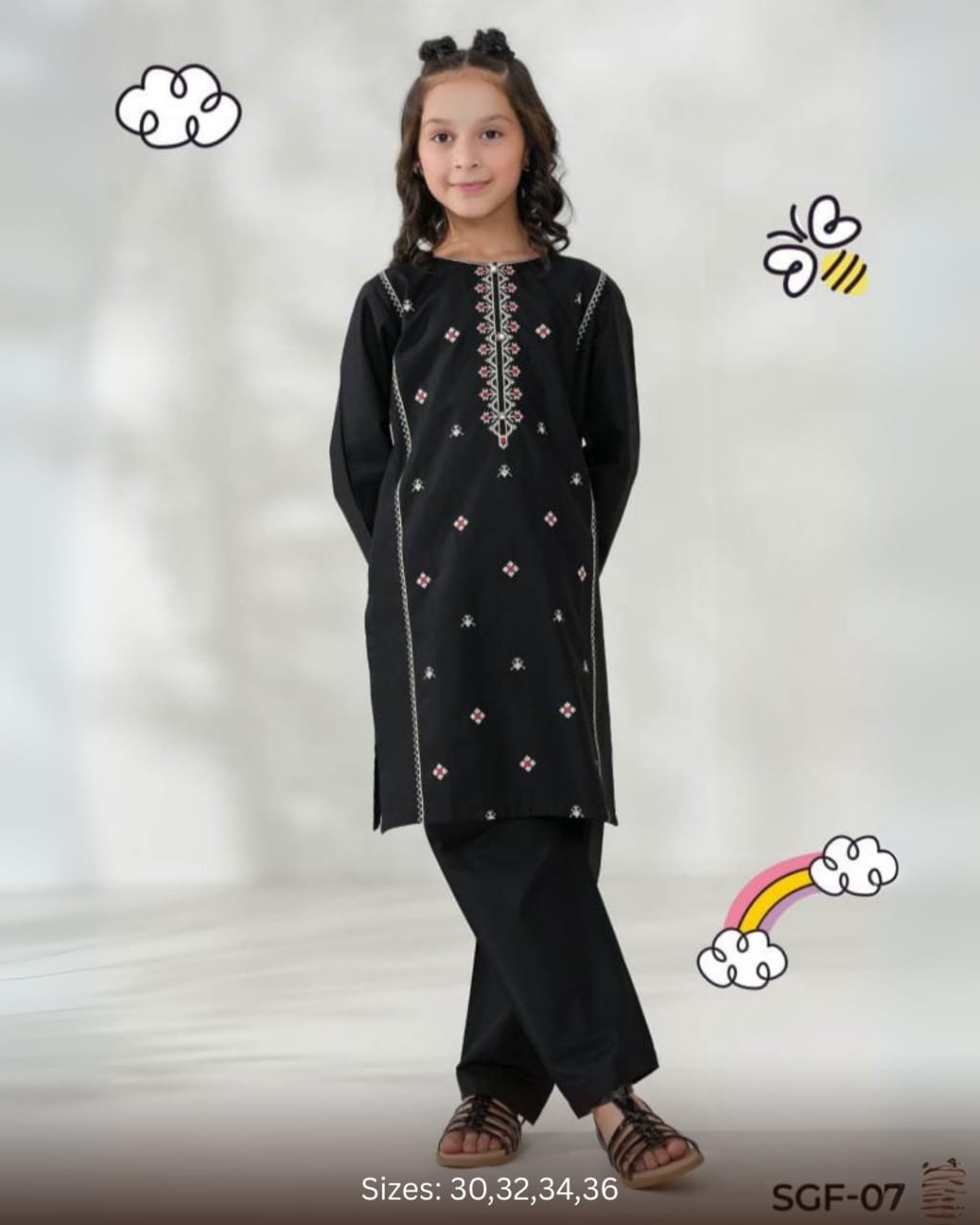 Guriya Collection Ready to Wear 2PC Girl's Festive Collection 2025 D-06