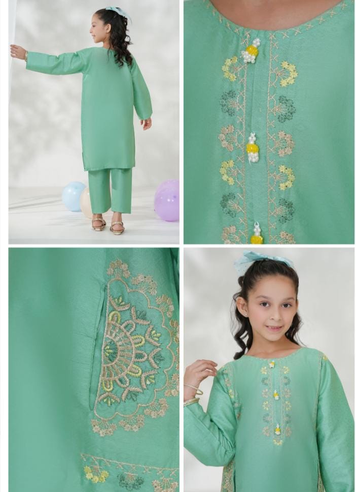 Guriya Collection Ready to Wear 2PC Girl's Festive Collection 2025 D-07