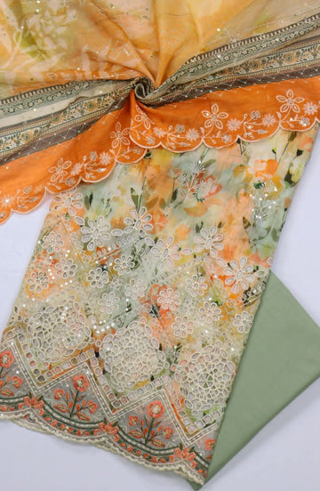 BIN SAEED Luxury Mid Summer Embroidery 3Piece Unstitched COLLECTION 2025 D-05