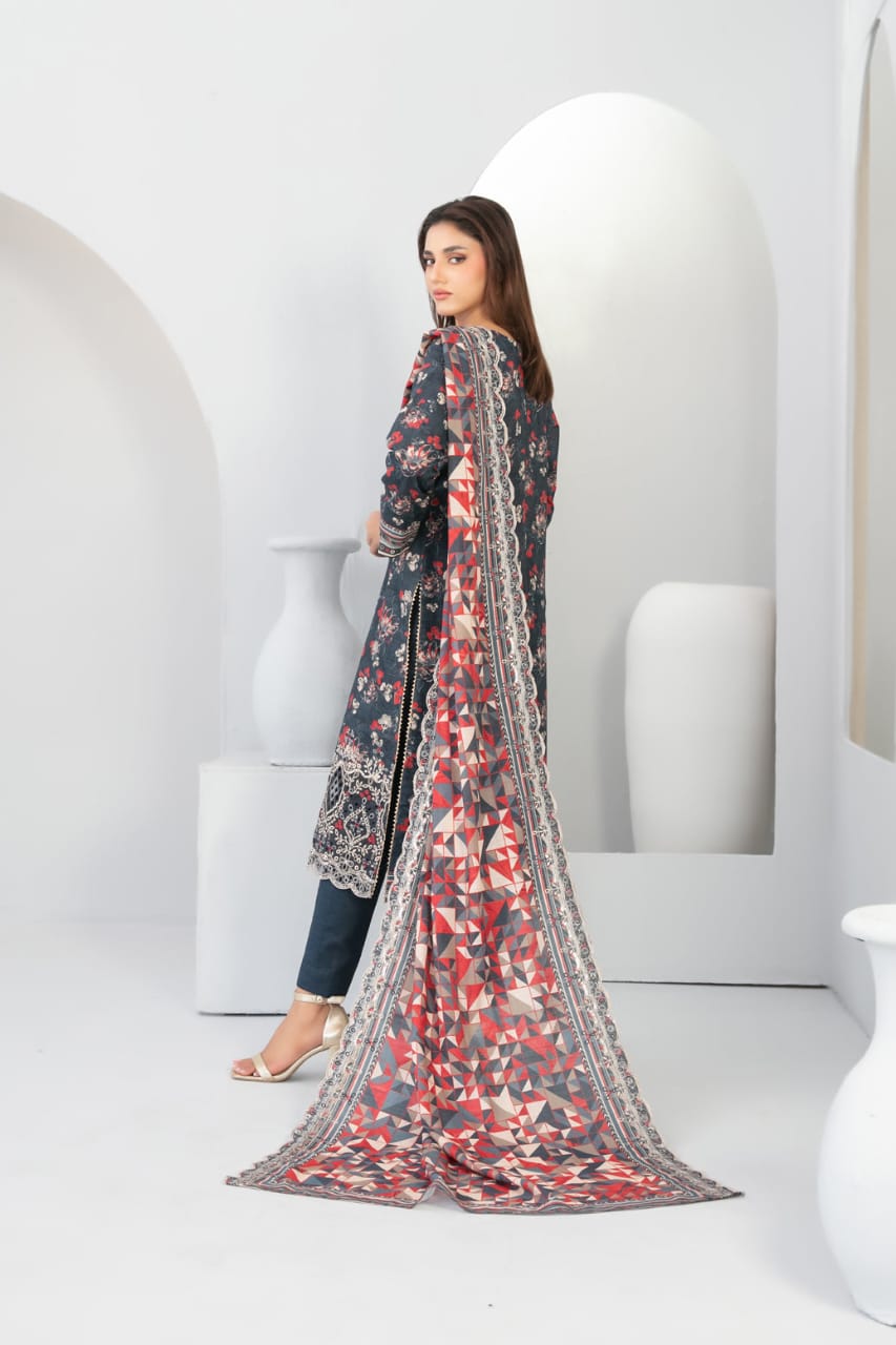 TAWAKKAL MADEA EMBROIDERED KHADDAR 3PIECE UNSTITCHED COLLECTION 2025 D 05