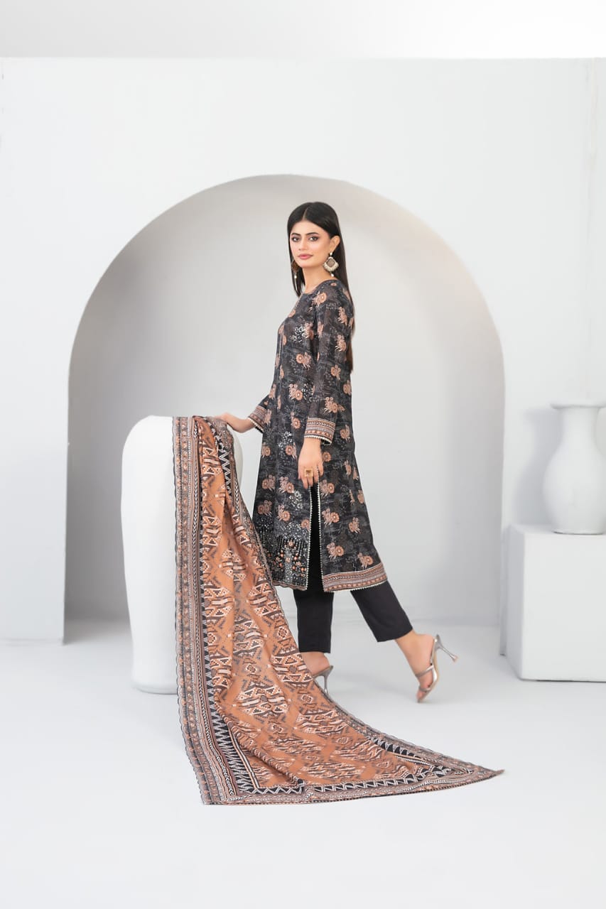 TAWAKKAL MADEA EMBROIDERED KHADDAR 3PIECE UNSTITCHED COLLECTION 2025 D 02
