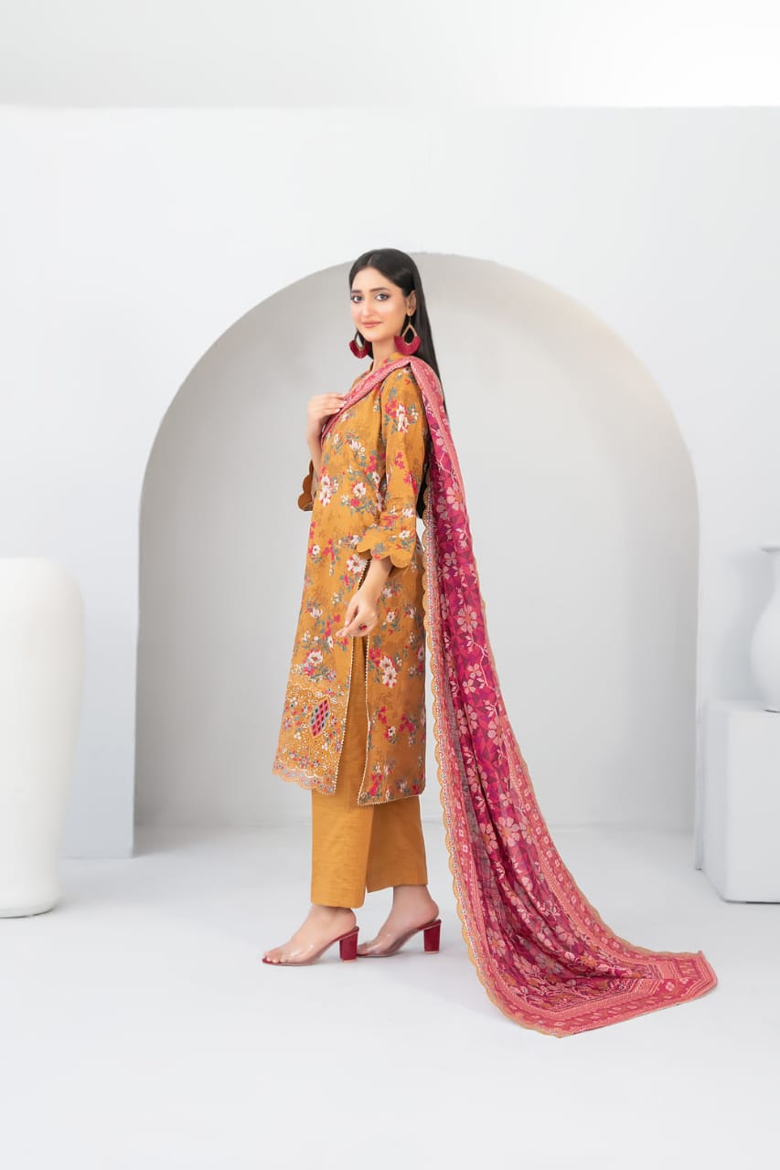 TAWAKKAL MADEA EMBROIDERED KHADDAR 3PIECE UNSTITCHED COLLECTION 2025 D 04