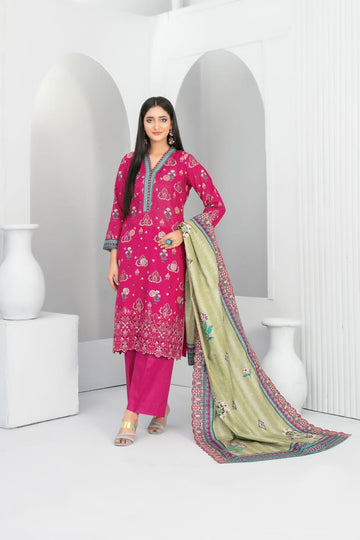 TAWAKKAL MADEA EMBROIDERED KHADDAR 3PIECE UNSTITCHED COLLECTION 2025 D 03