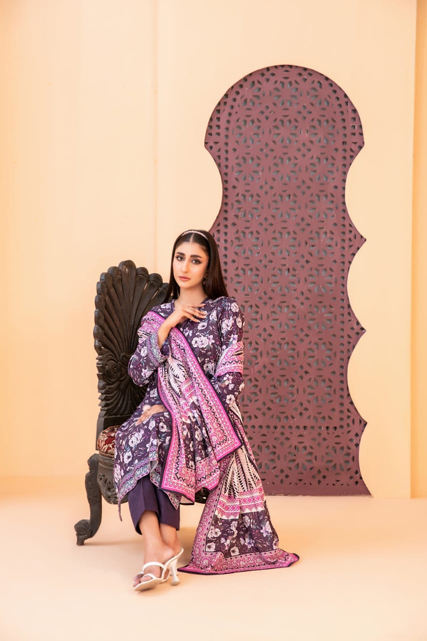 TAWAKKAL ROSHNI KHADDAR PRINTED 3PIECE UNSTITCHED COLLECTION 2025 D 01