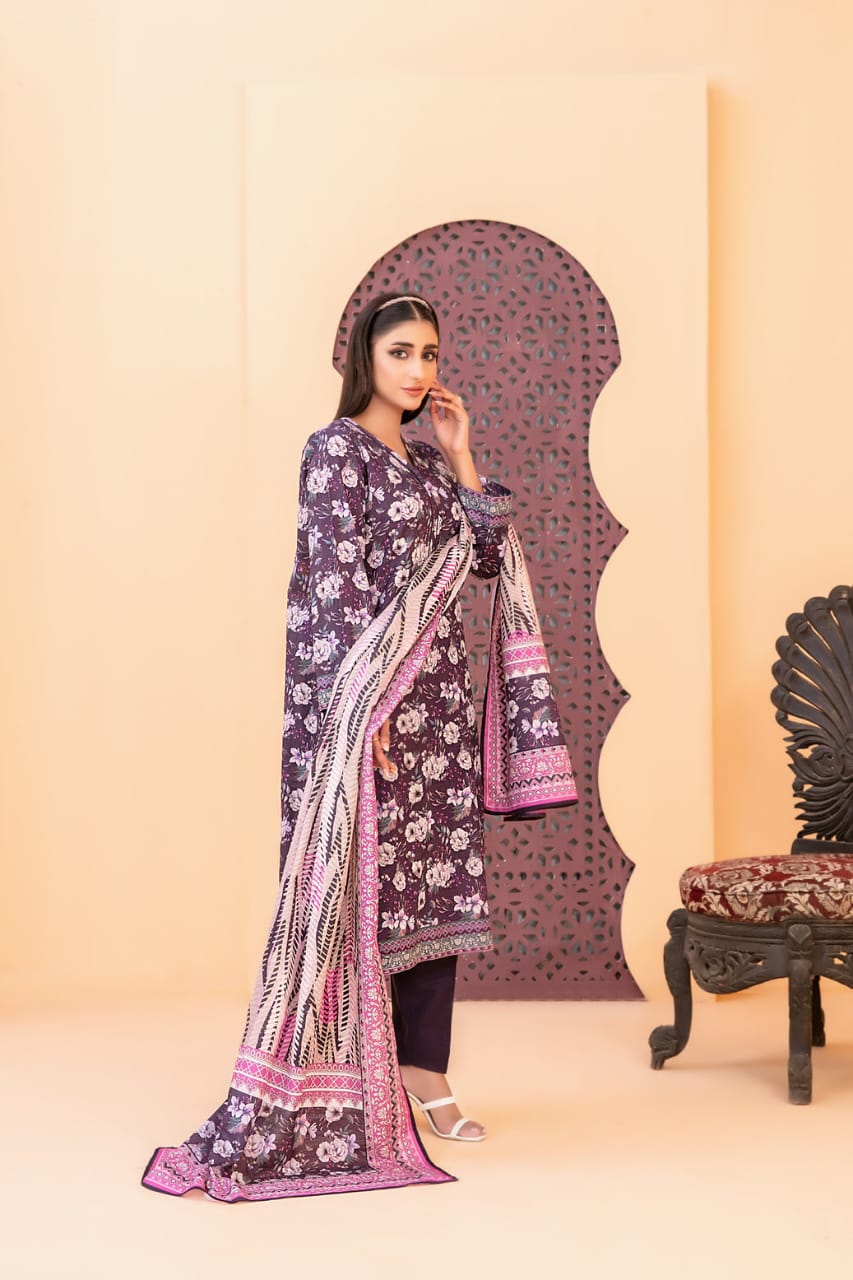 TAWAKKAL ROSHNI KHADDAR PRINTED 3PIECE UNSTITCHED COLLECTION 2025 D 01
