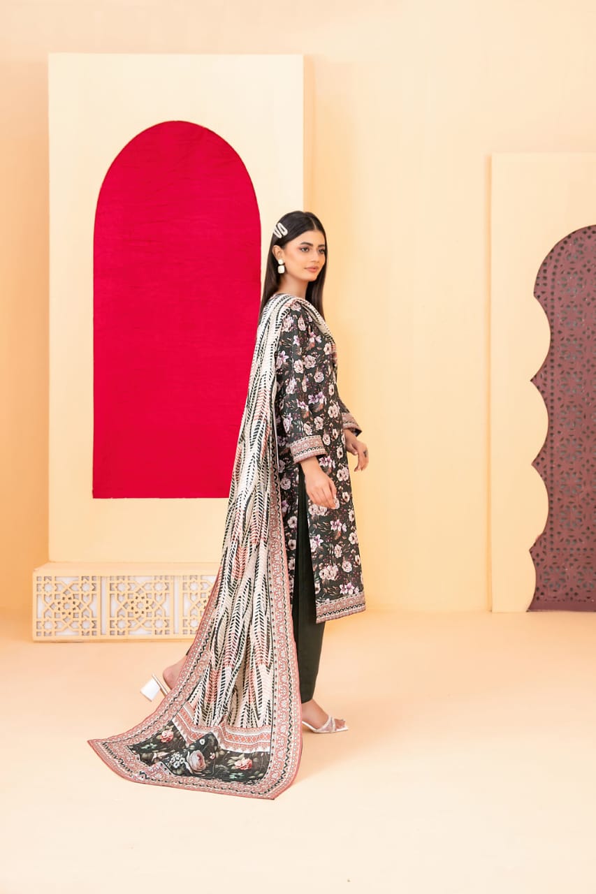 TAWAKKAL ROSHNI KHADDAR PRINTED 3PIECE UNSTITCHED COLLECTION 2025 D 10