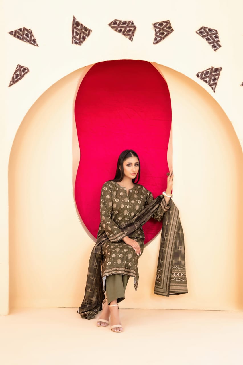 TAWAKKAL ROSHNI KHADDAR PRINTED 3PIECE UNSTITCHED COLLECTION 2025 D 09.