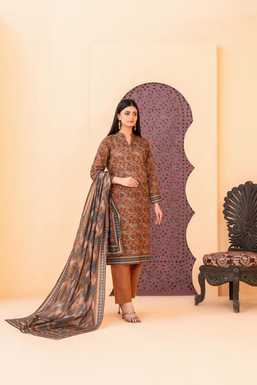 TAWAKKAL ROSHNI KHADDAR PRINTED 3PIECE UNSTITCHED COLLECTION 2025 D-05
