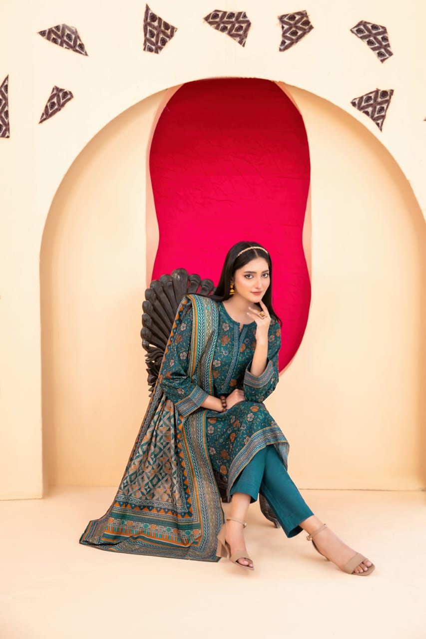TAWAKKAL ROSHNI KHADDAR PRINTED 3PIECE UNSTITCHED COLLECTION 2025 D 04