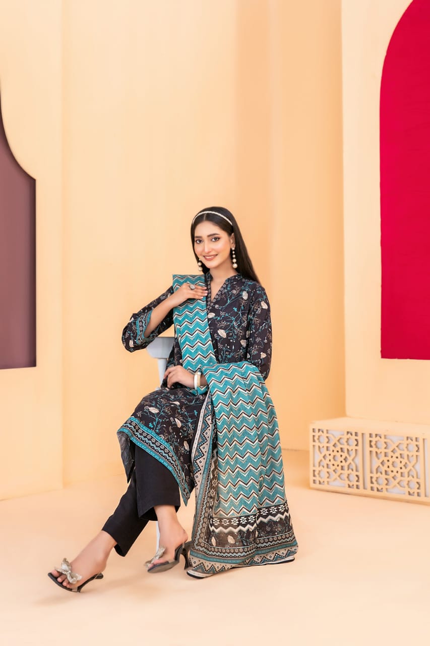 TAWAKKAL ROSHNI KHADDAR PRINTED 3PIECE UNSTITCHED COLLECTION 2025 D 02