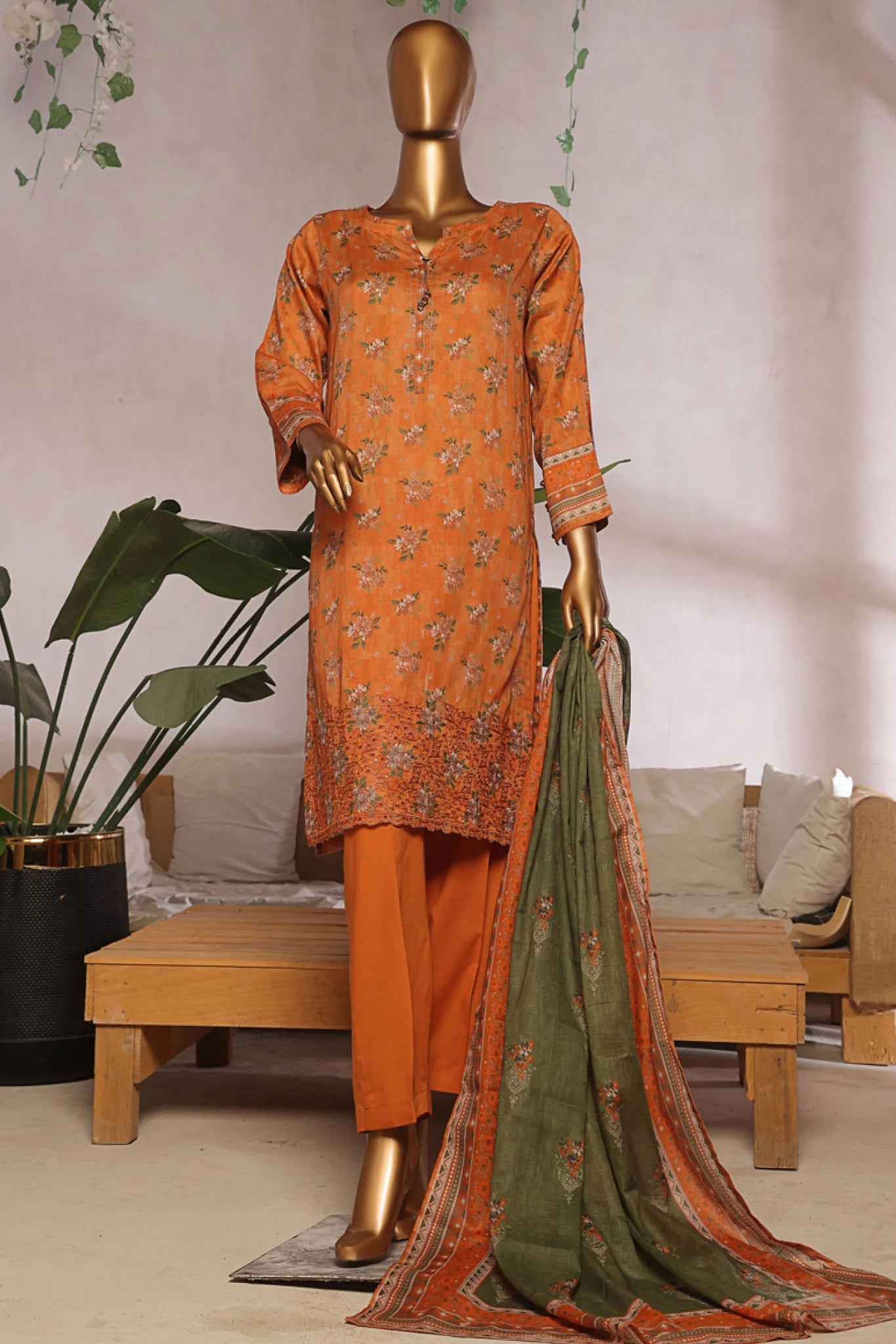 Aashkaar By HZ Stitched 3 Piece Emb Lawn Vol-05 Collection D 07