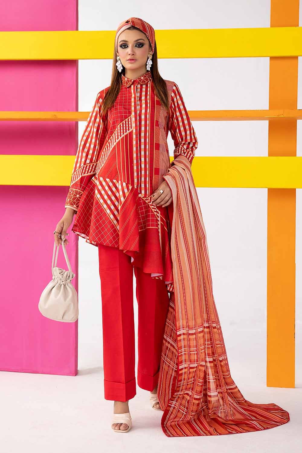 Gul Ahmed Unstitched Printed Lawn 3pcs Suite D-03