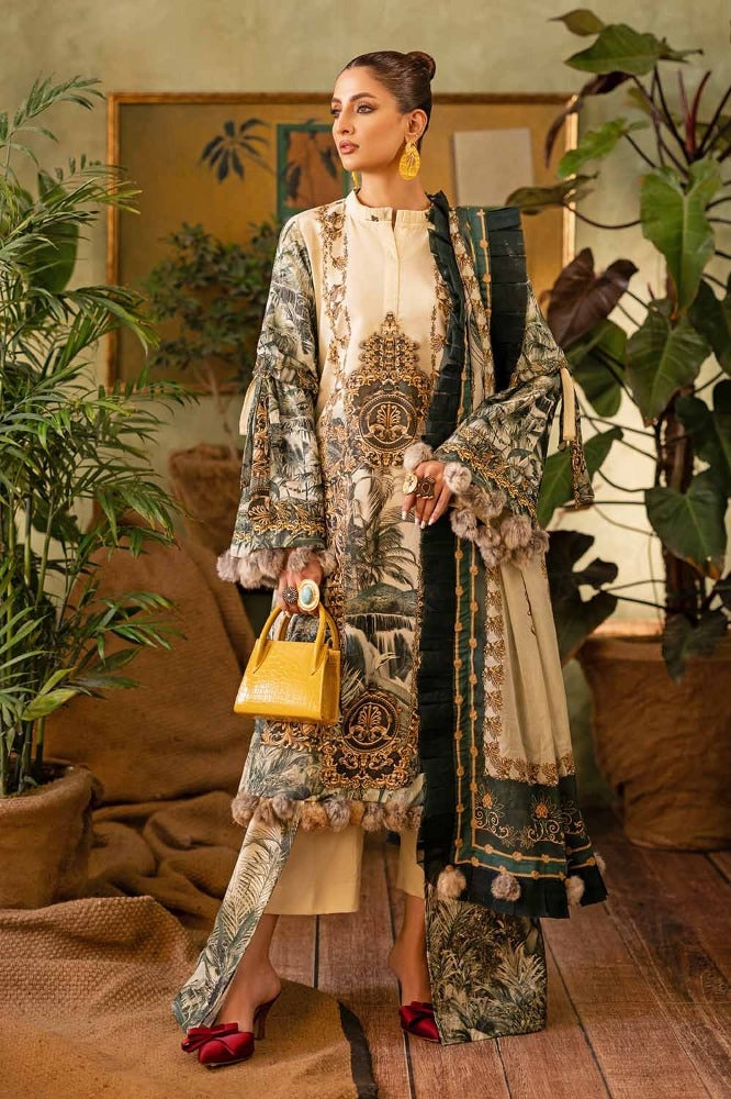 Gul Ahmed Unstitched Printed Lawn 3pcs Suite D-01