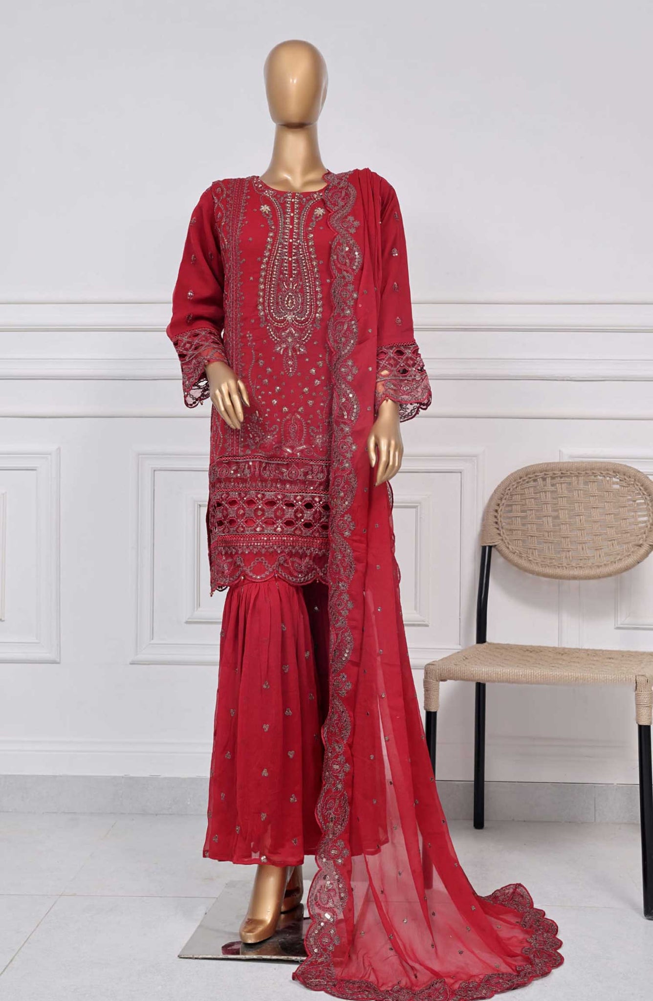 SADABAHAR Luxury Chiffon Afsanay 3Piece Collection 2025 Limited Edition D-08