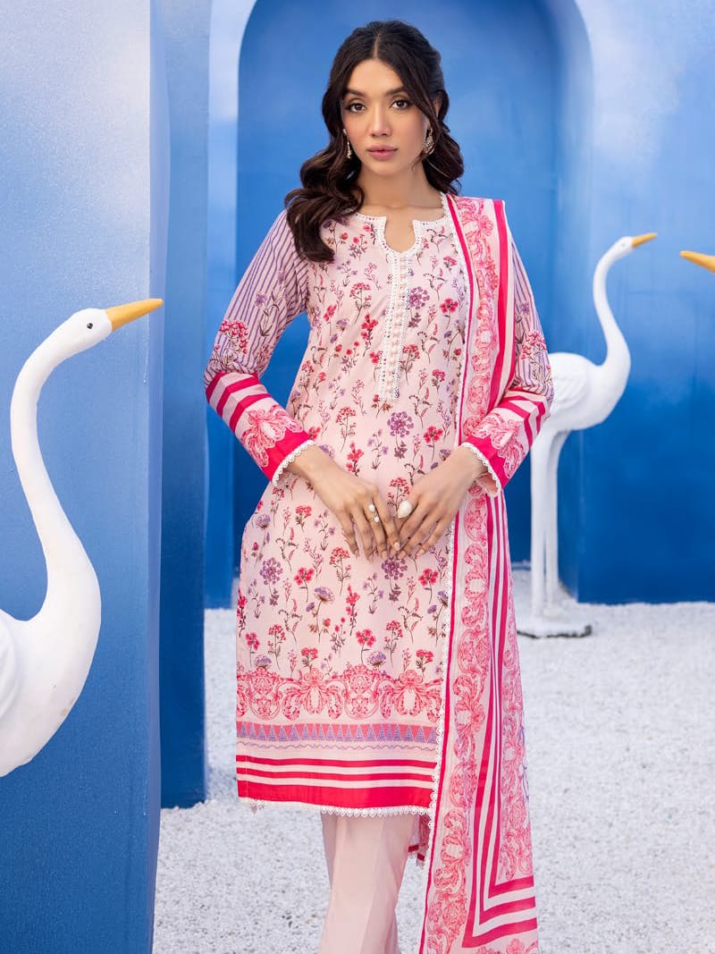 Gul Ahmed Unstitched Printed Lawn 3pcs Suite D-09