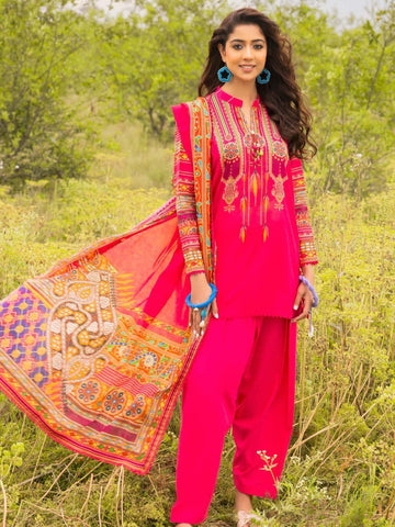Gul Ahmed Unstitched Printed Lawn 3pcs Suite D-06