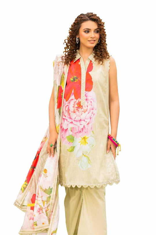 Gul Ahmed Unstitched Printed Lawn 3pcs Suite D-05