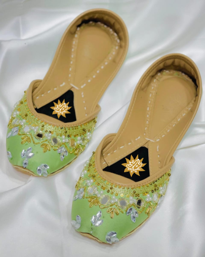 SHEESH PISTA HANDMADE KHUSSA BY AYESHA FABRICS