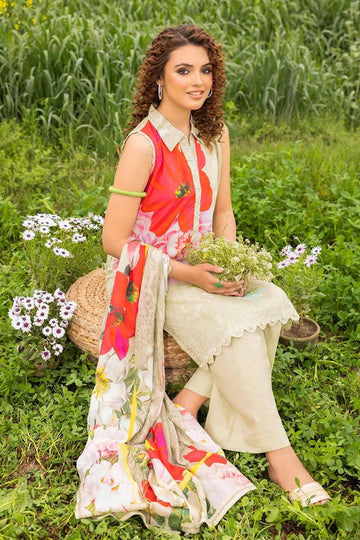 Gul Ahmed Unstitched Printed Lawn 3pcs Suite D-05